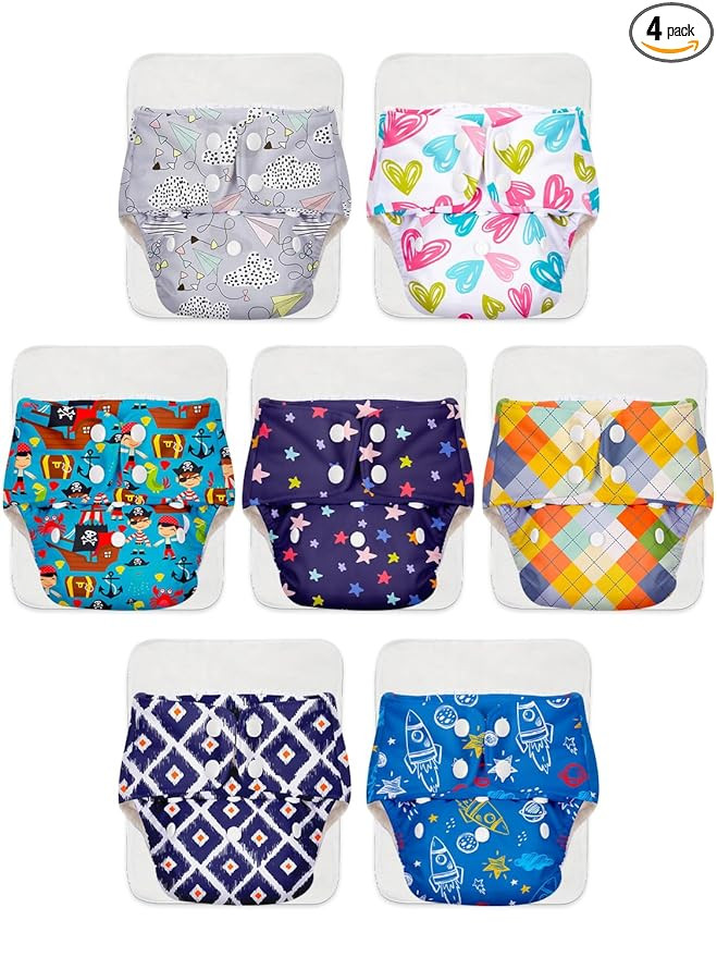cloth diaper,M-3Pc(3Years)-SuperBottoms Basic Leakage-Proof Advanced Cloth Diapers – Medium (M) Size – 3 Piece Pack (Reusable Washable Cloth Diapers for Babies from 3 Months to 3 Years)