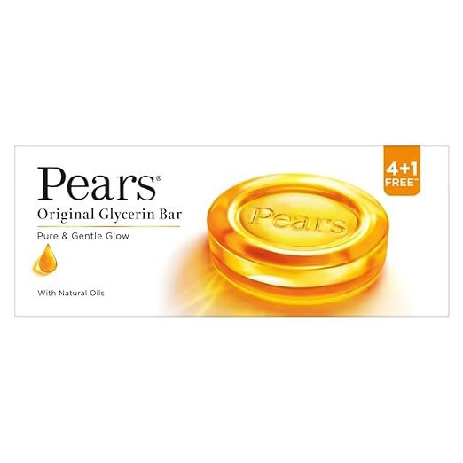 Pears Soap Bar-1 pc/Packet ( 125gms ) -Pure & Gentle Glycerin Bathing Soap Bar
